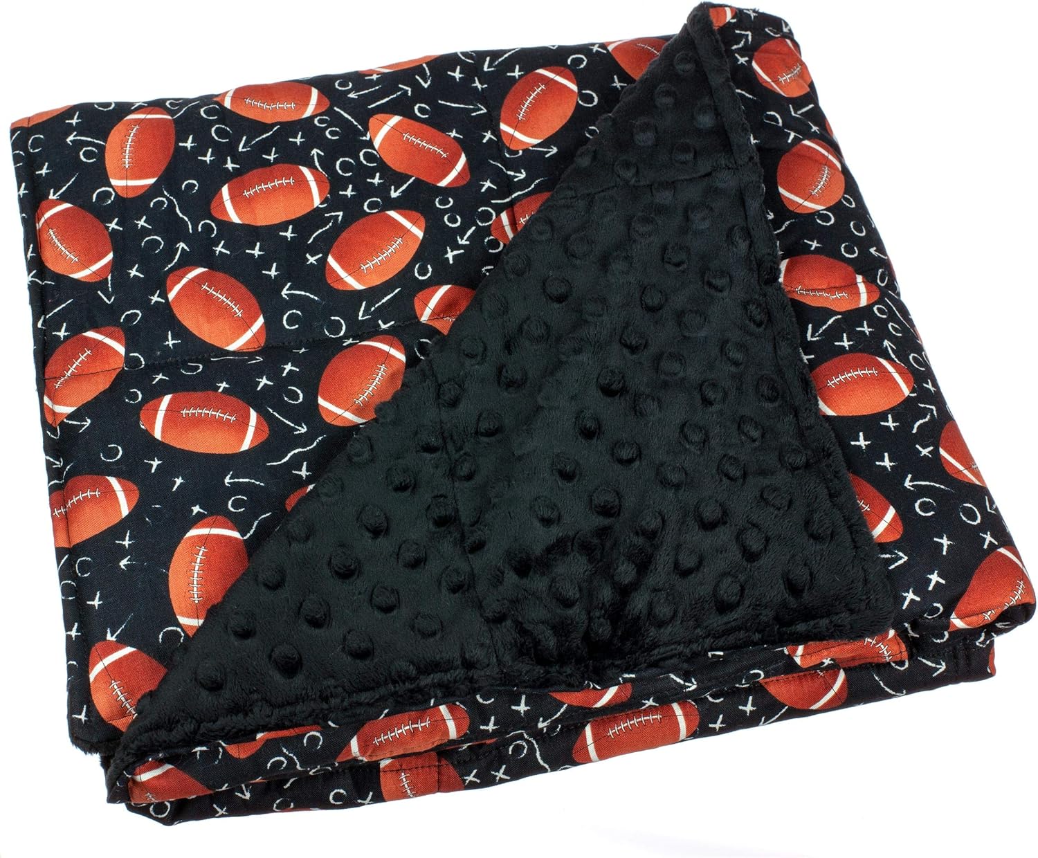 Calming Covers Weighted Blanket for Kids (6 lbs, 35 x 41, Football