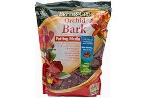 Better-Gro Orchid Bark - Premium Grade Orchid Potting Medium for Potting, Repotting, Root Development, and Water Retention, Ideal for Phalaenopsis, Epiphytic Orchids, and Tropical Plants - 4 Quarts
