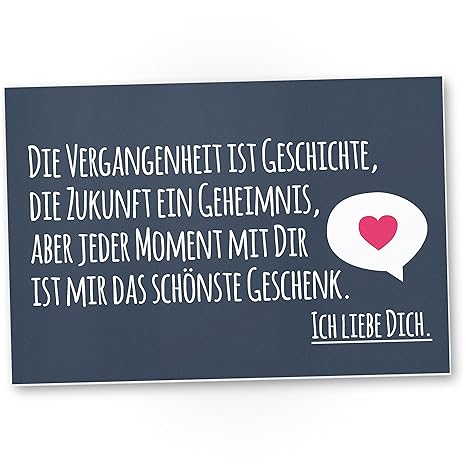 Ich Liebe Dich Kunststoff Schild Blau 30 X 20 Cm Liebesbeweis Süßes Geschenk Freunddie Freundin Geschenkidee Jubiläum Sieihn