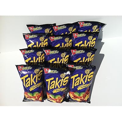 Takis Fuego Chips 12 Large Bags (9.9 Oz. Each Big Bag)