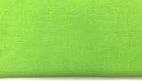 M & J Plain Lime Green Cotton Fabric 60in 100% Cotton 1 Metre view 2
