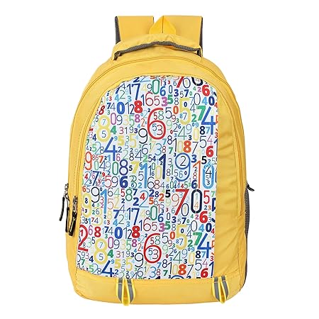 DUSSLE DORF Polyester 15 L School Backpack for Kids (Yellow)