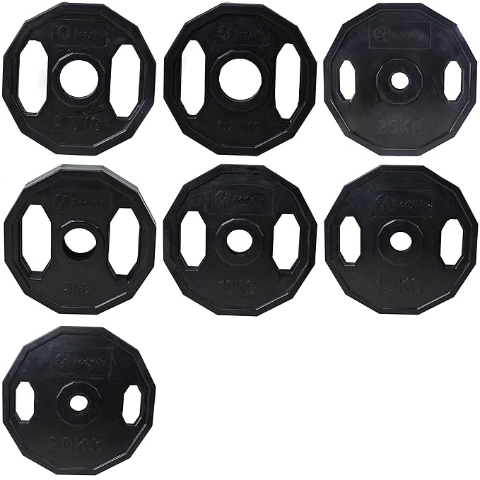 BodyRip Polygonal 2" Olympic Weight Plates 1.25kg25kg (1.25 Kilograms) Amazon.co.uk Sports