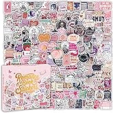 200PCS Romance Bookish Stickers for Kindle, Holographic Waterproof Book Stickers for Water Bottles, Bookish Gifts Set for Adults Reader, Gilltery Reading Decals for Laptop Ebook Pad Journal Scrapbook