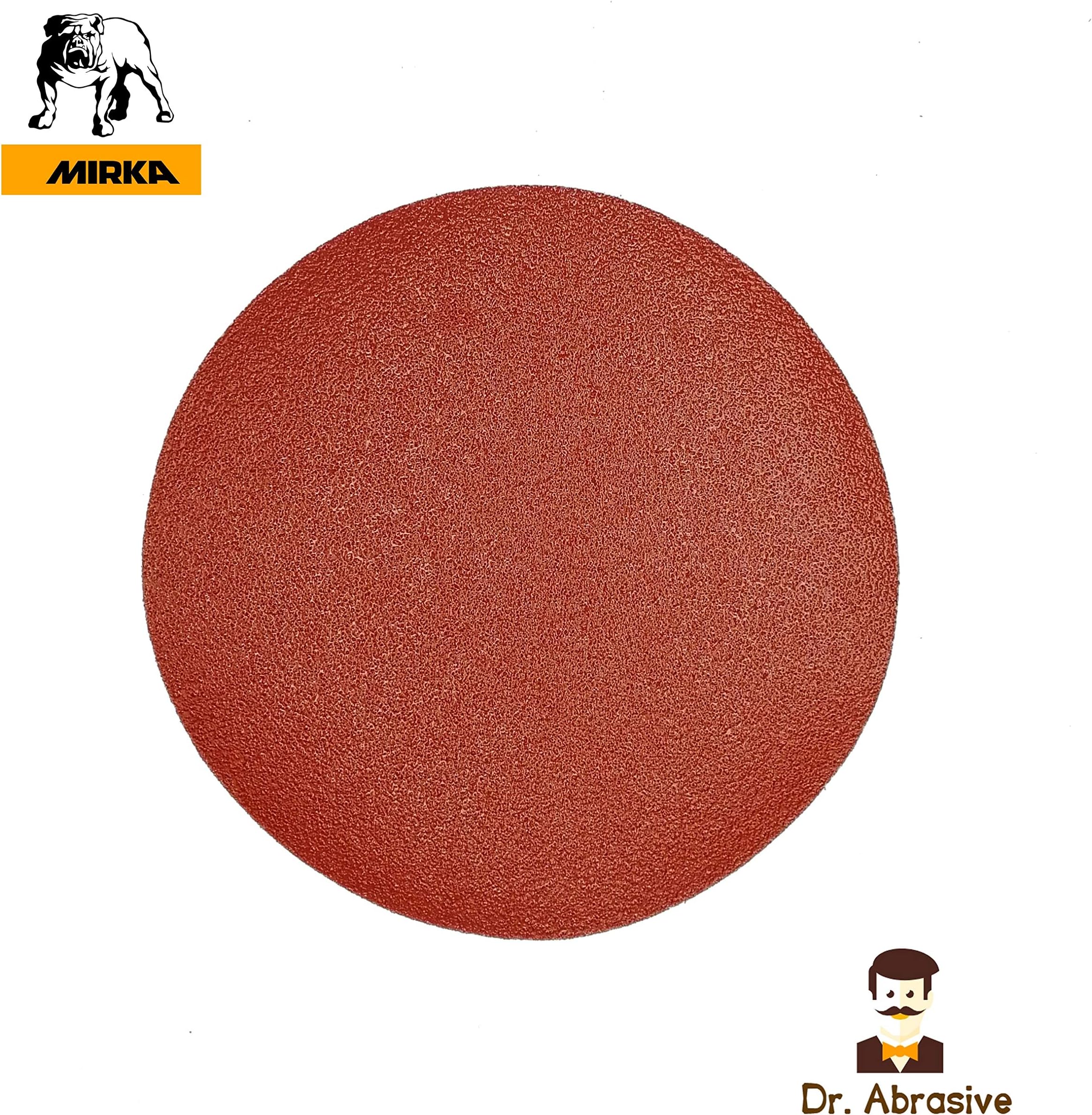 180mm 7" Sanding Discs Quality MIRKA Plain Sandpaper Pads (412) Hook & Loop Pack of 10 Grit P100