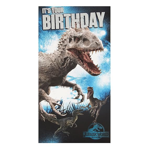 Amazon.com: Jurassic World Happy Birthday Card: Toys & Games