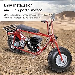 FVRITO Mini Bike 212 Carburetor VM22 Carb Kit for