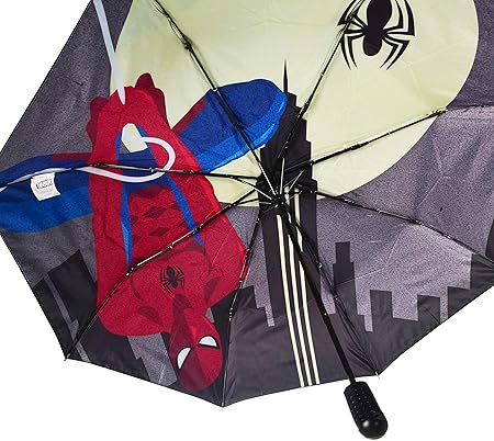 Amazon Co Jp マーベル スパイダーマン ワンタッチ自動展開 折りたたみ傘 インサイドプリント Marvel おもちゃ