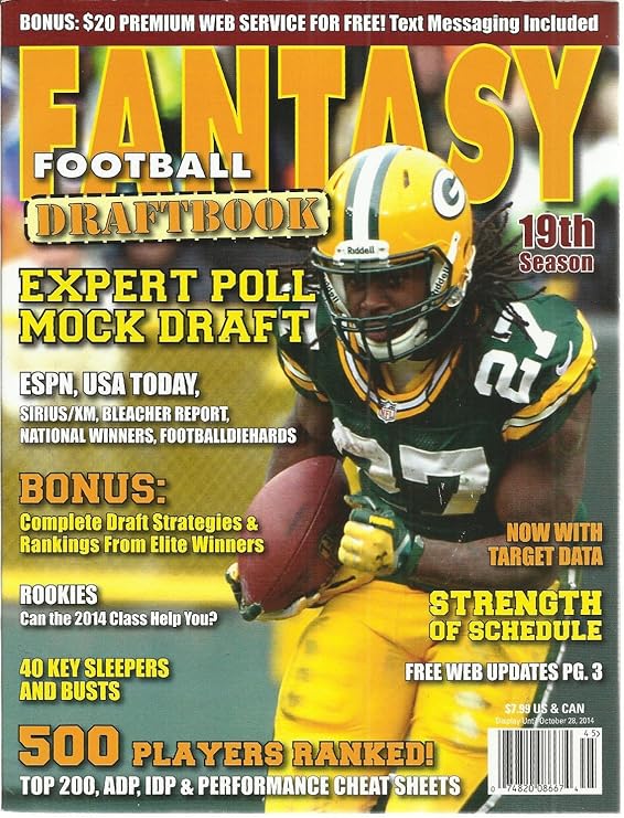 FANTASY FOOTBALL DRAFT BOOK, 19th SEASON 2014 (EXPERT POLL