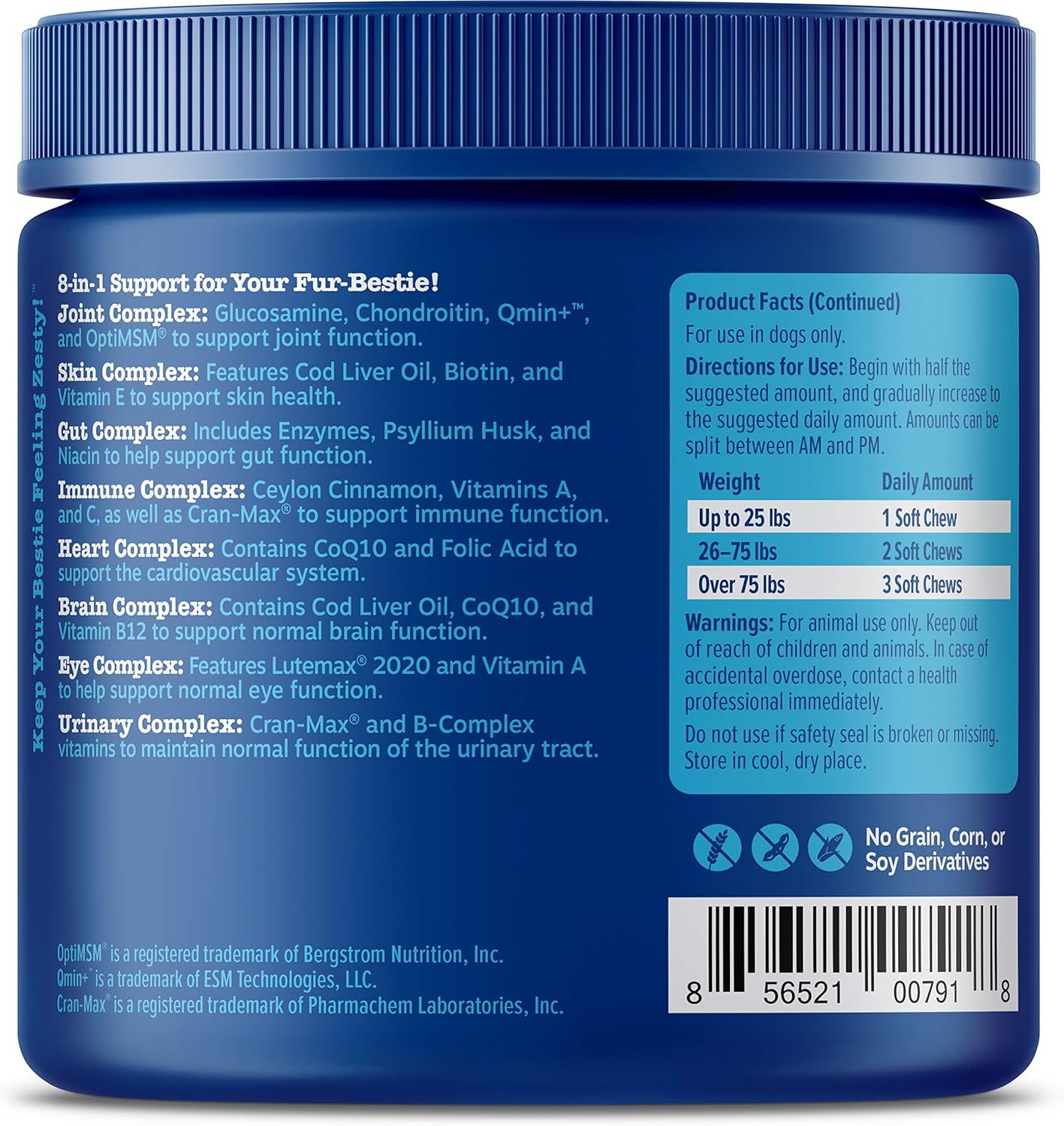 zesty paws senior advanced multivitamin for dogs