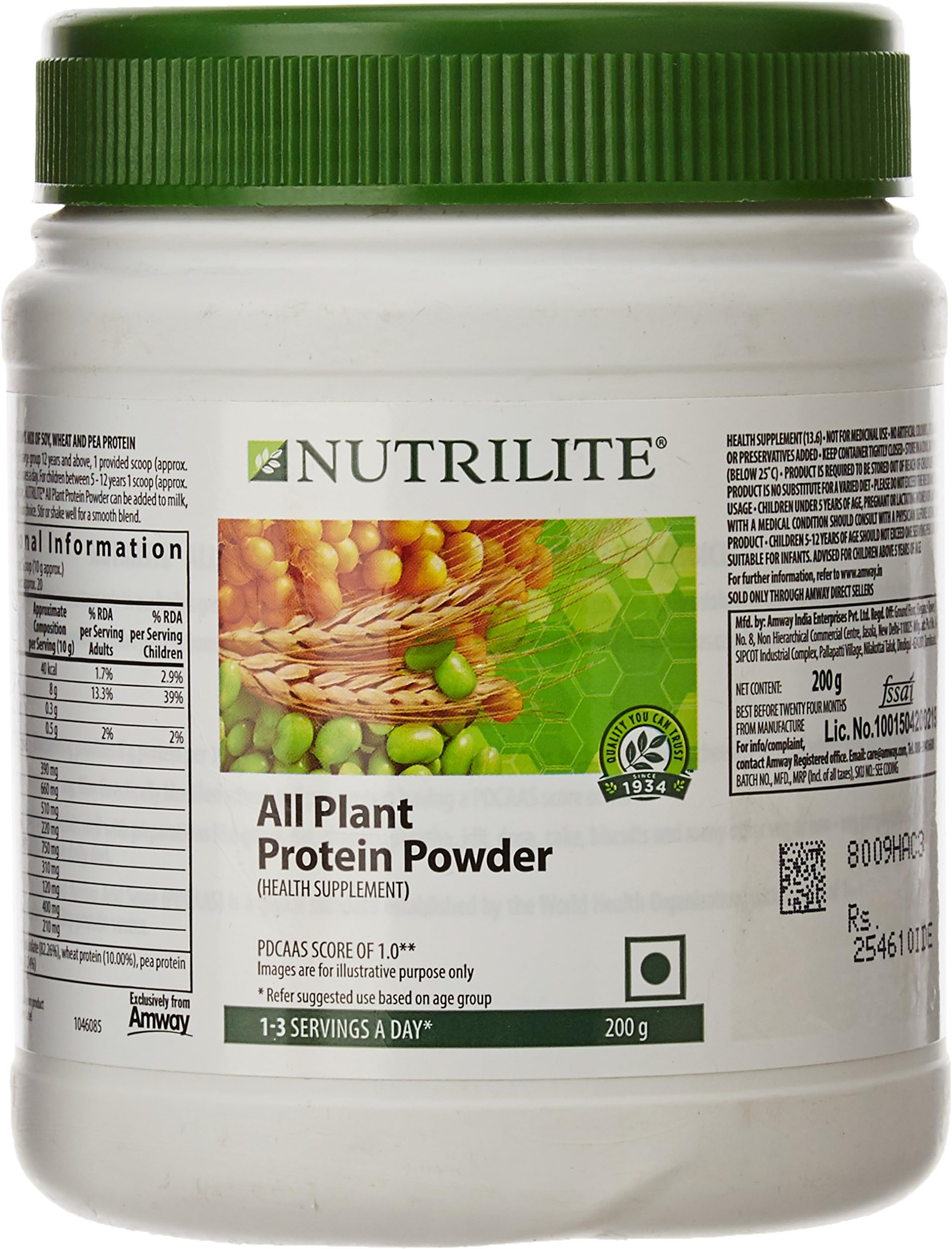 Amway Nutrilite Protein Powder Pack - 200 Gm
