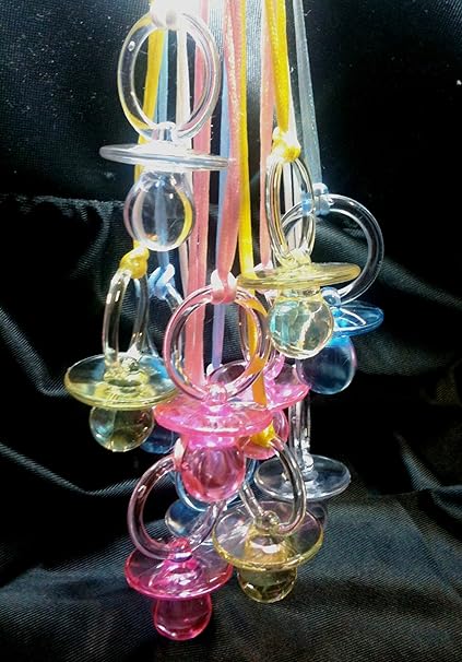 plastic pacifiers for baby shower