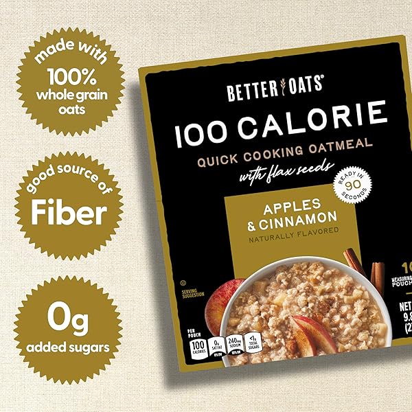 BETTER OATS FIT INSTANT, APPLE CINNAMON, 9.8 OUNCE