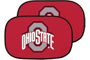 SPORTS LICENSING SOLUTIONS NCAA Ohio State Buckeyes Side Window Auto Shade 2 Pack