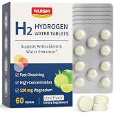 Nuism Molecular H2 Hydrogen Water Tablets-16 PPM Hydrogen Tablets for Drinking Water with Magnesium, Rich in Antioxidants, Mental Clarity, Cognitive Function,Cellular Health, Recovery Energy(Lime)60ct