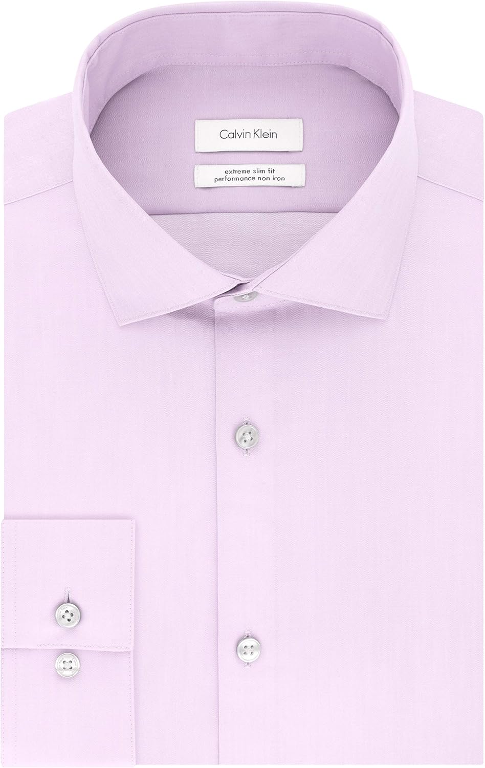 Calvin Klein Men's Dress Shirt Xtreme Slim Fit Non Iron Herringbone at  Men’s Clothing store