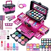 Kids Makeup Kit Girls Toys - Girls Makeup Kit for Kids, Little Kids Make up Set Safe & Non Toxic Makeup for Toddlers Children