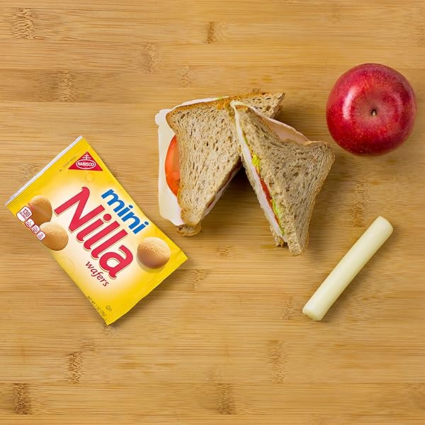 NILLA WAFERS MINI COOKIES, VANILLA WAFERS, 10 SNACK PACKS