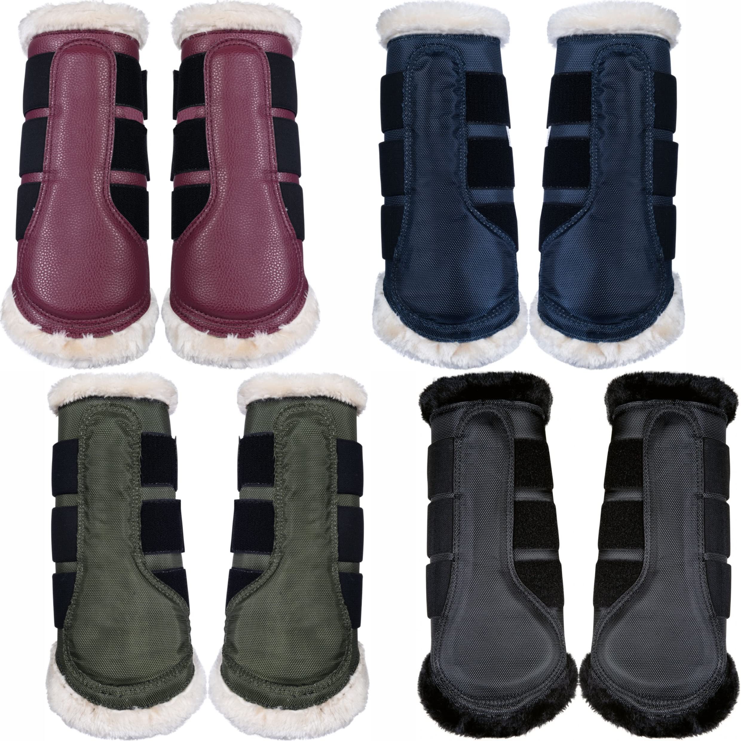 HKM Comfort Horse Boots Weinrot M