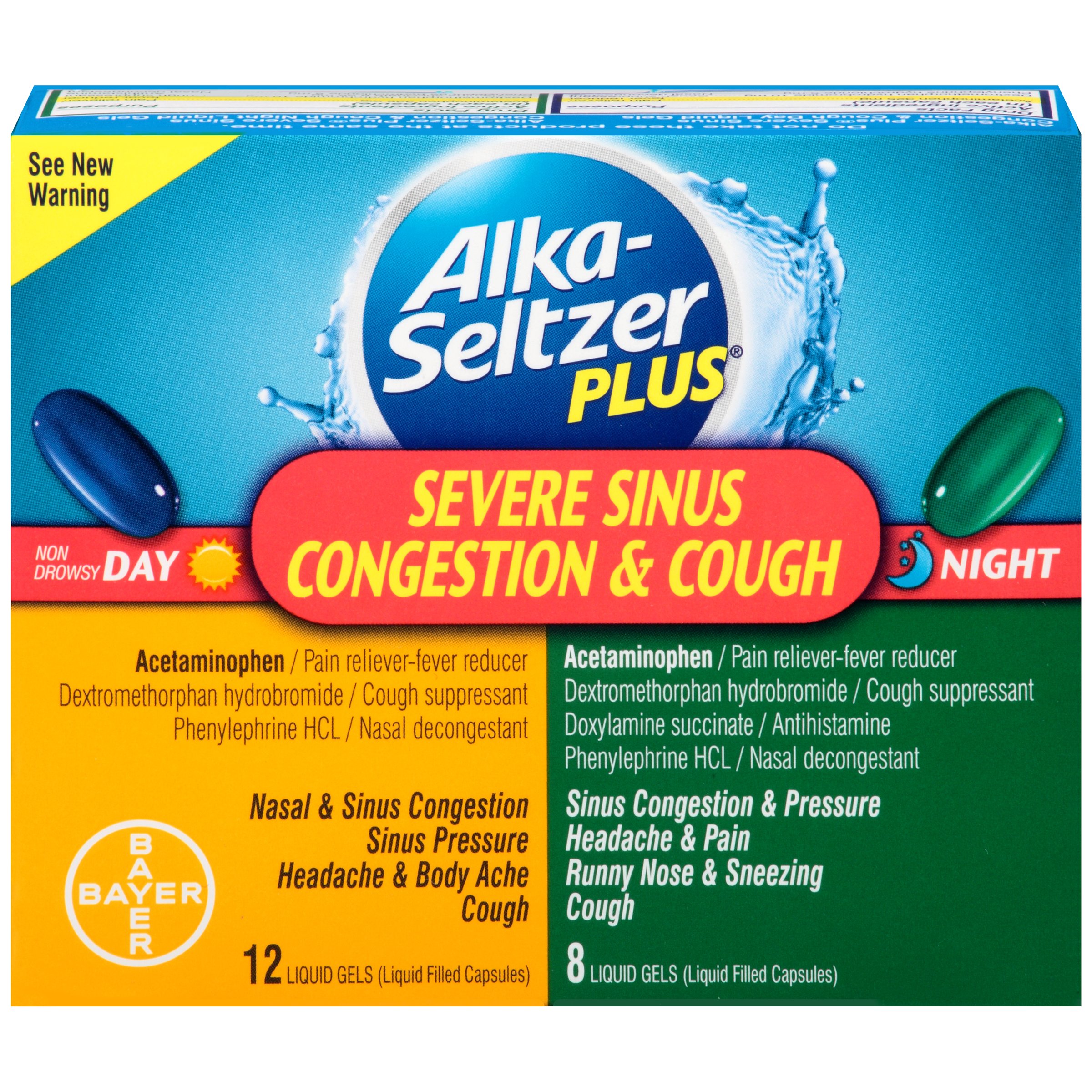 Alkaseltzer Plus Severe Sinus Congestion, Cough Day And Night Liquid