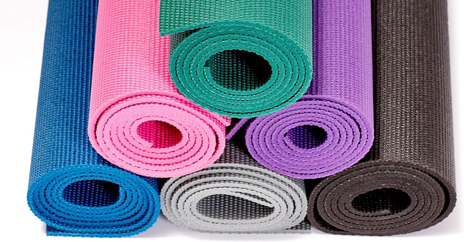 Gaiam Essentials Premium Yoga Mat with Yoga Mat Carrier Sling, Purple, 72 InchL x 24 InchW x 1/4 Inch Thick : Sports & Outdoors