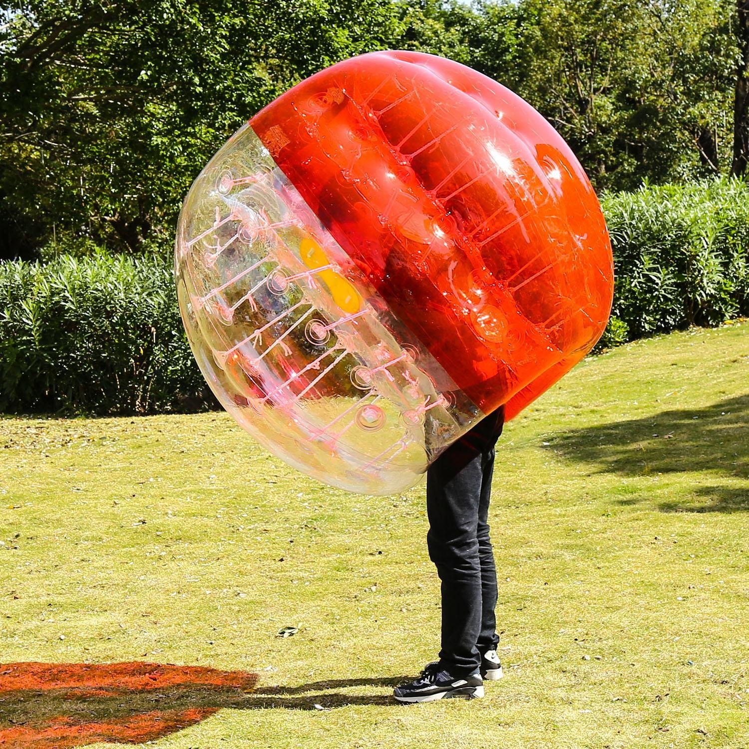 上品な アクションスポーツトイ B07b4byyfb M 大人と子供 米国stock Knockerボールバブルサッカーボールfootball直径1 5 Meflyingインフレータブルバンパーボールhuman White Red 品質保証 Www Aiq Aiq Com Mx