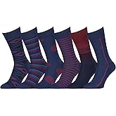 Easton Marlowe Mens Dress Socks - Fun Colorful Socks for Men - Cotton Patterned Fashion Mens Socks 6 Pack