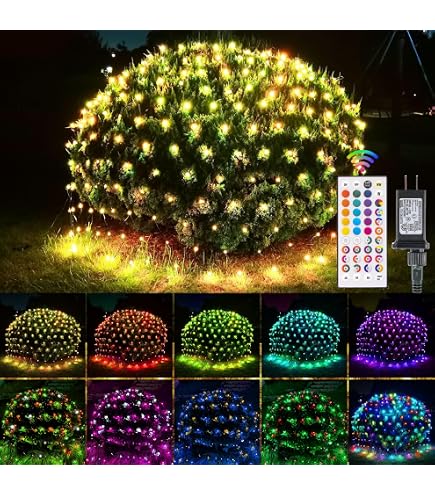 OYCBUZO 204 LED Net Lights, 9.8ft x 6.6ft 35 Colors Changing