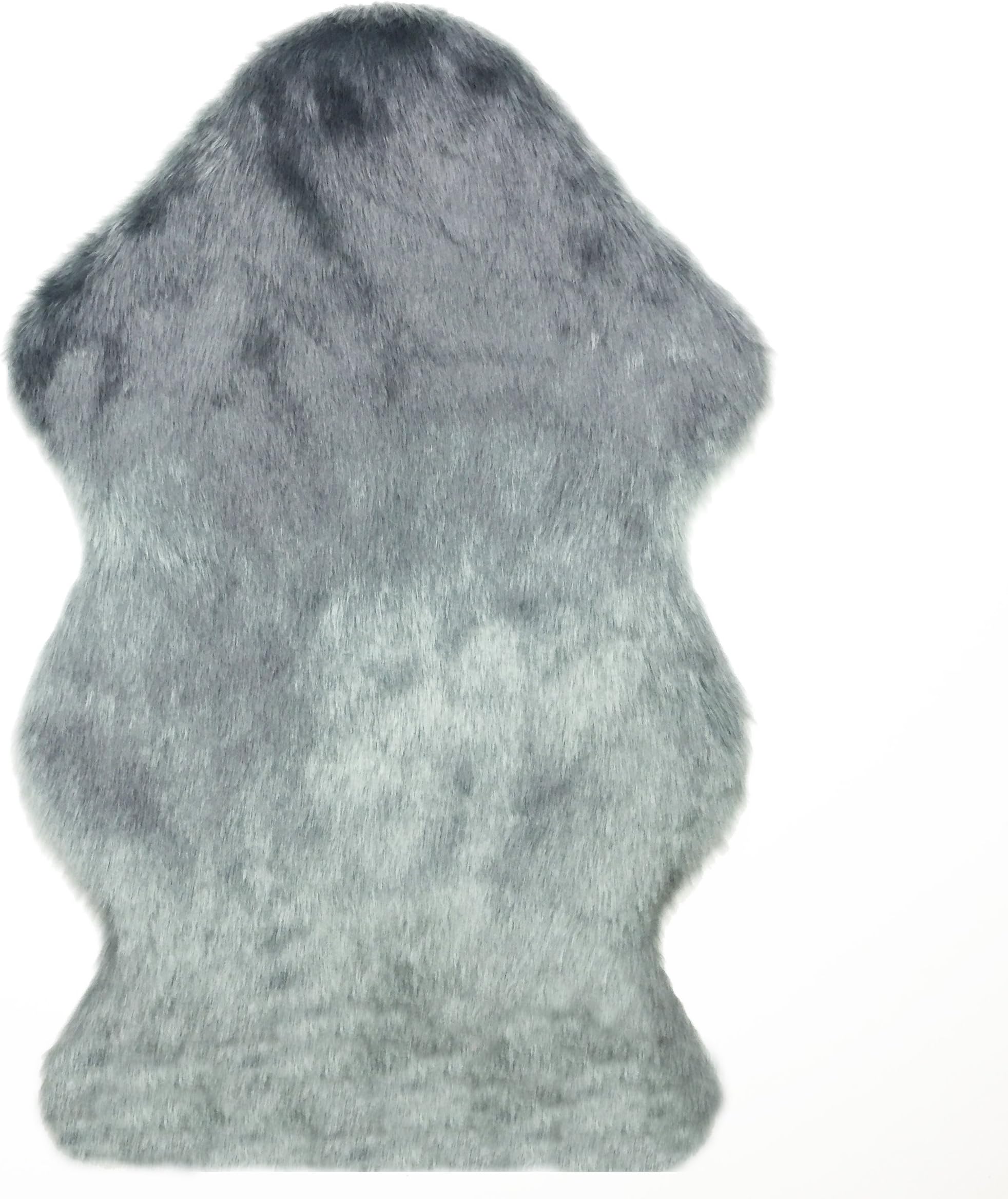 Cailorlife Faux Sheepskin Fur Rug For Bedroom Sofa Floor,Grey