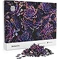 BetterCo. - Purple Succulents 1000 Piece - Difficult Jigsaw Puzzles 1000 Pieces - Challenge Yourself with 1000 Piece Puzzles for Adults, Teens, and Kids