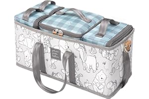 Petunia Pickle Bottom Deluxe Kit, Baby Diaper Caddy Organizer, Organize Diaper Bag, Stroller, Nursery, Disney's Playful Pooh