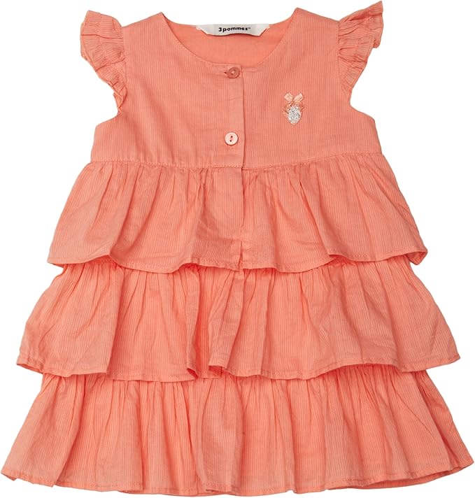 3Pommes 3B30062 Baby Girl's Dress Apricot 12 Months Amazon.co.uk Clothing