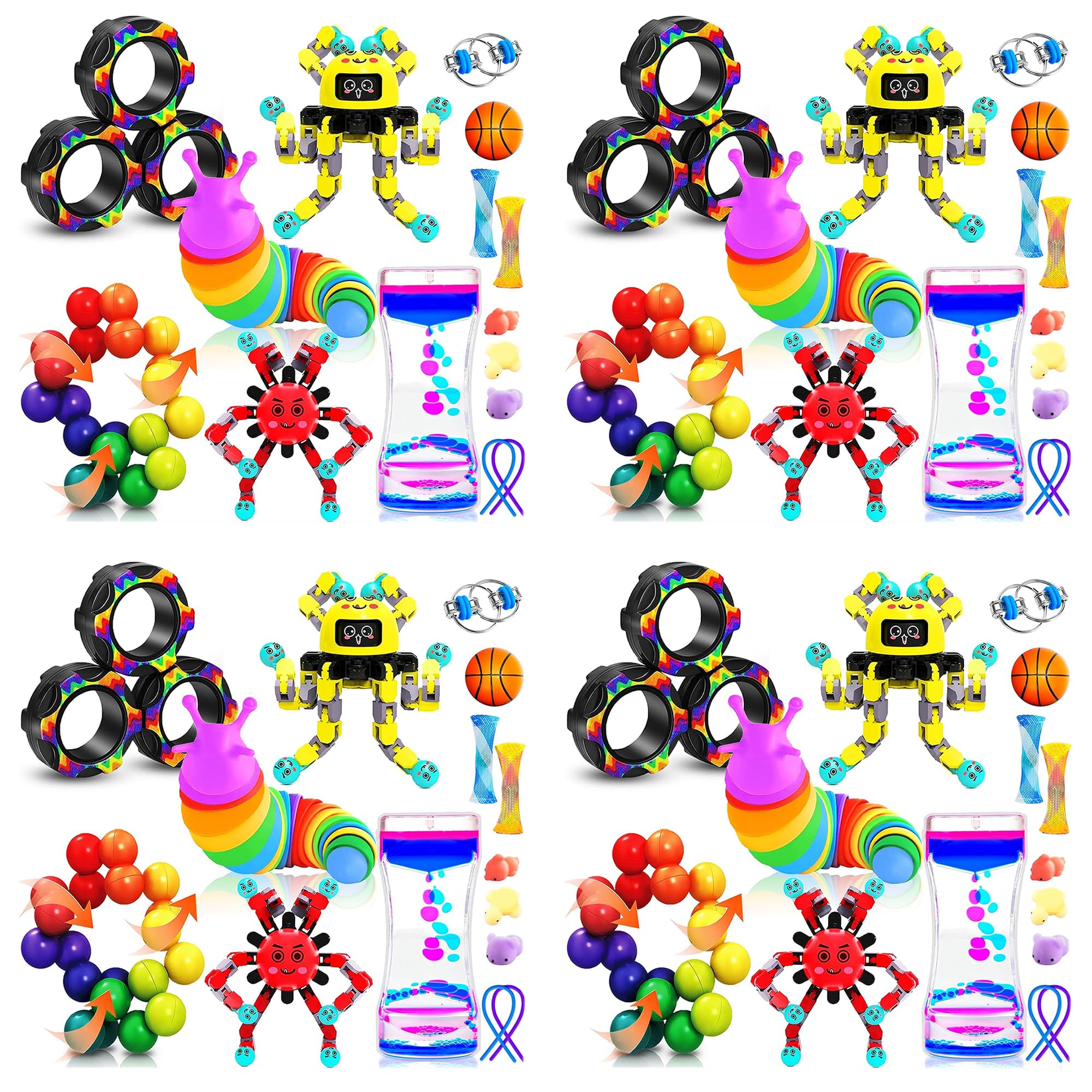 Easter Basket Stuffers for Kids, 15Pack Fidget Toys Bulk Adult Sensory Autism ADHD Autistic Figette Classroom Treasure Prize Box School Must Have Stress Anxiety for Age 5-7 8-12 Valentines Day Gifts