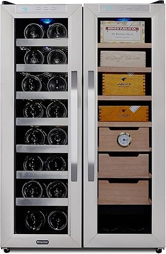 Wine fridge and humidor combo