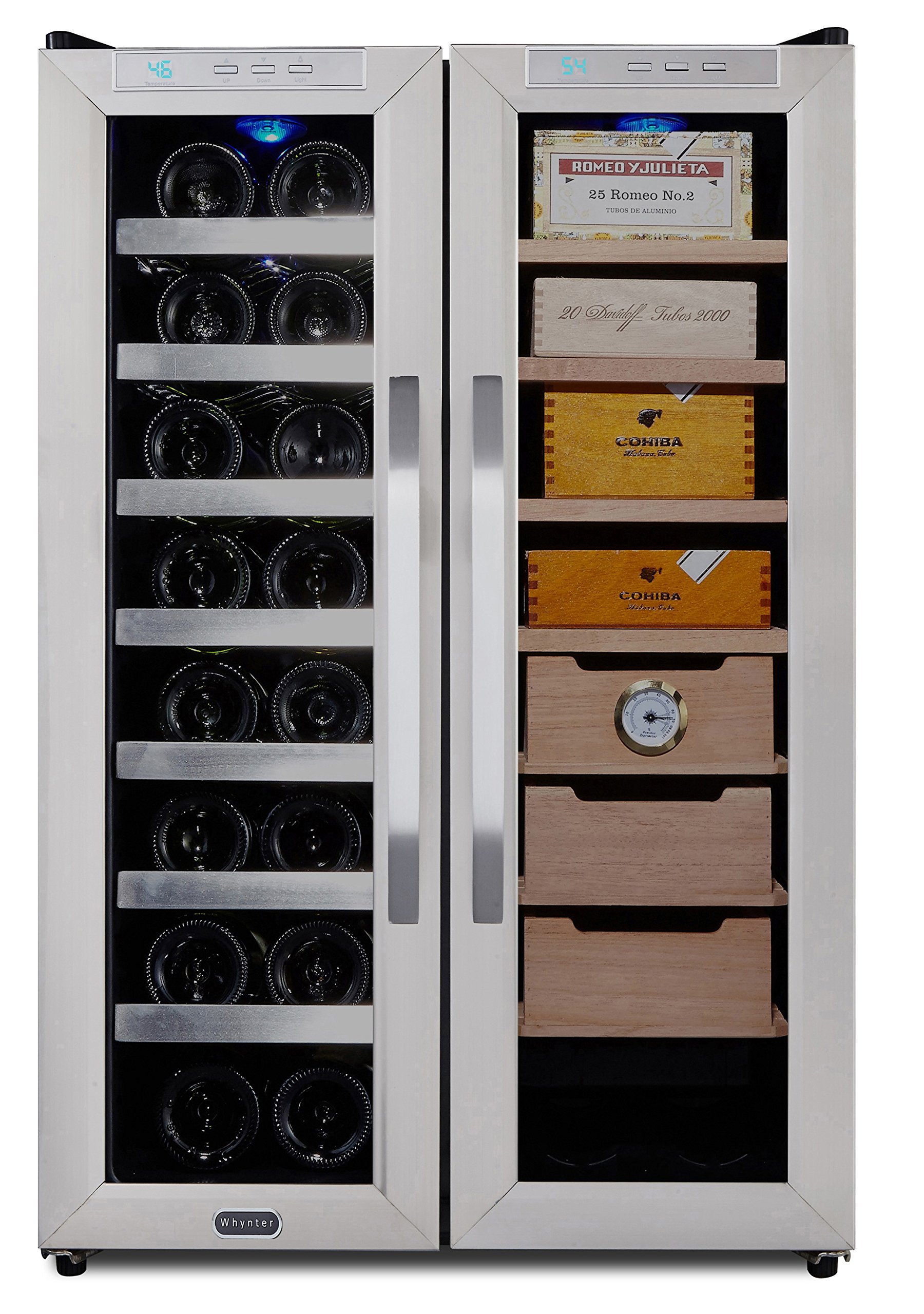 Whynter CWC351DD Freestanding 3.6 cu. ft. Wine Center Cigar Cooler