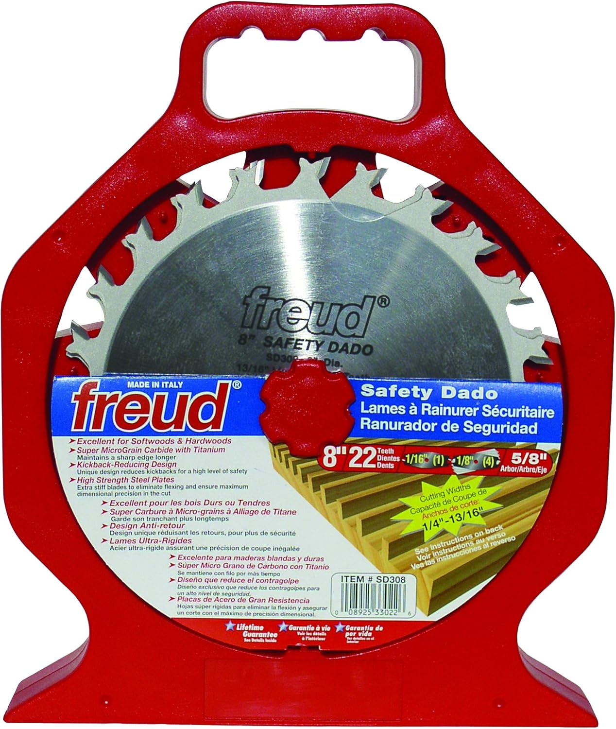 Freud 8" x 22T Safety Dado Sets (SD308) Freud Dado Sets