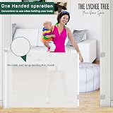 THE LYCHEE TREE Retractable Baby Gate 55in Wide 33.86in Tall Grey view 7