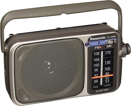 Amazon.com: Panasonic RF-2400D AM / FM Radio, Silver: Home Audio ...