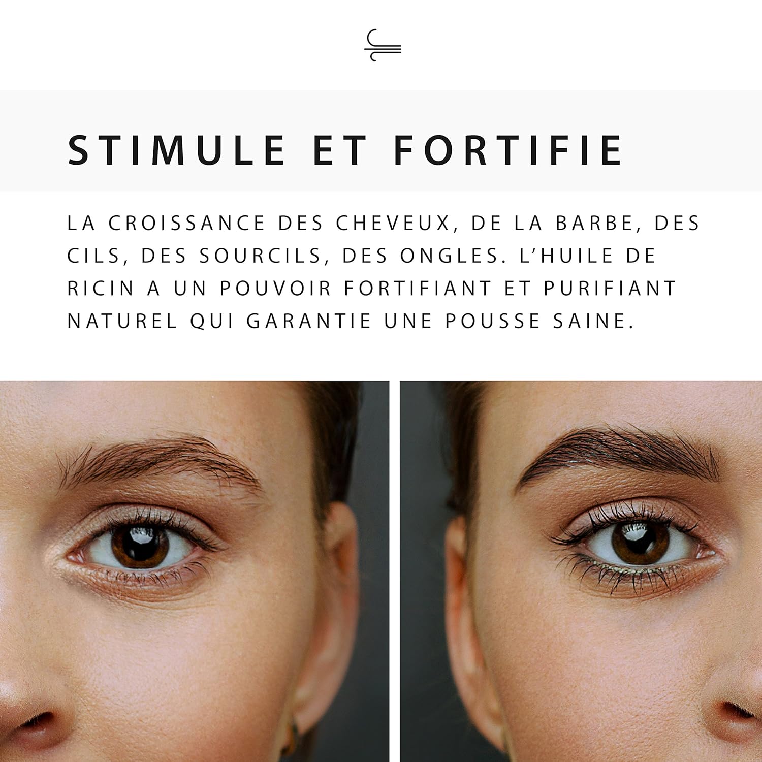 50ml Huile De Ricin Bio Pressée à Froid Pure Soin 100