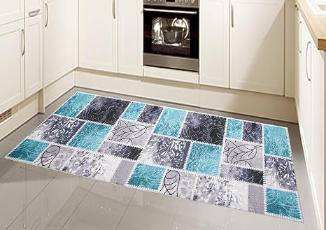 Teppich Modern Flachgewebe Gel Laufer Kuchenteppich Grau Tukis