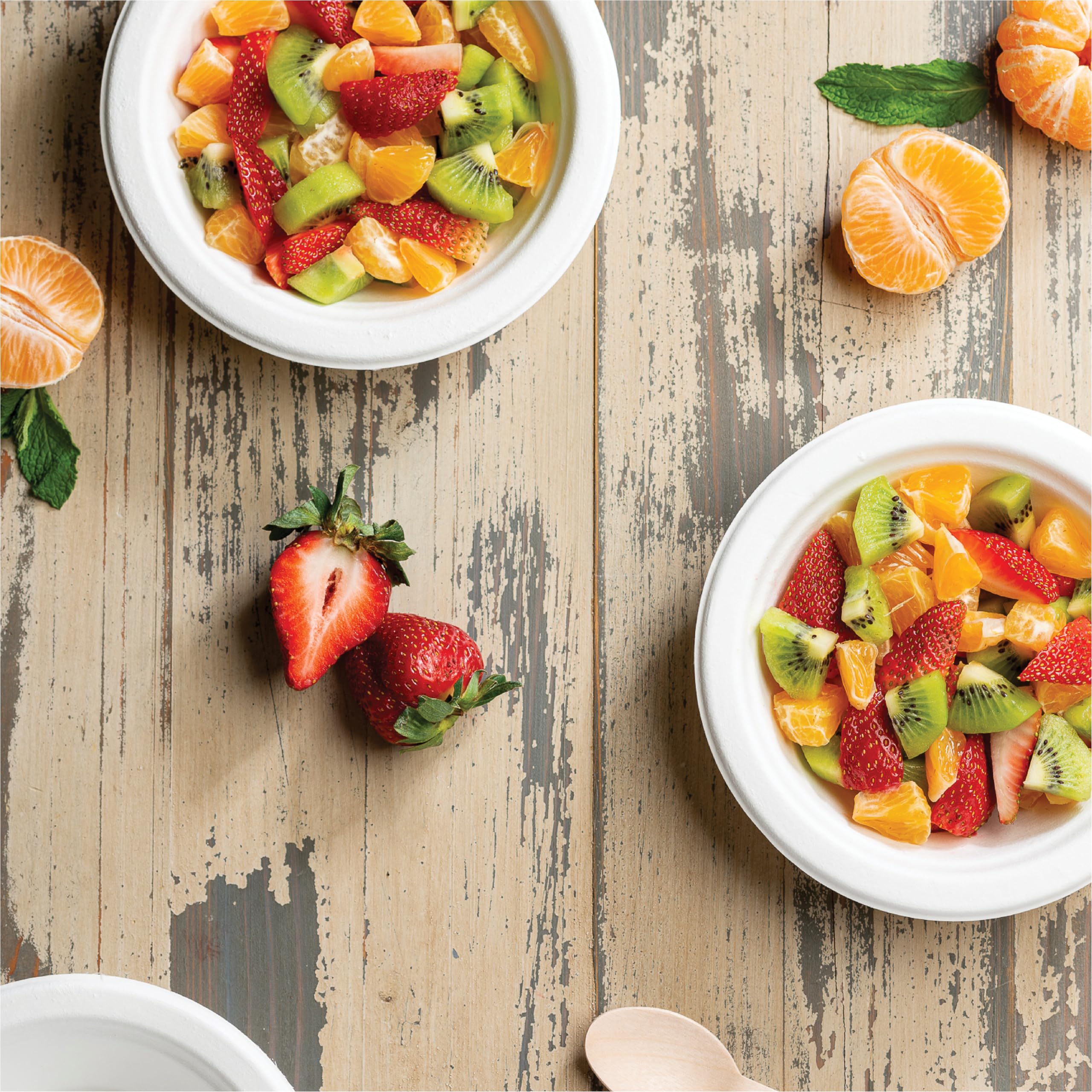 Paper Bowls, 100% Compostable Disposable Soup Bowl [125-Pack] - {PFAS-Free} - {BPI Certified} - [16 oz] Heavy Duty, Eco-Friendly, Biodegradable Bagasse Hot Food Plates and Bowls - Natural Brown