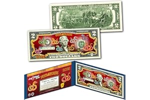 MERRICK MINT 2025 Chinese Lunar New Year of The Snake $2 Polychromatic 8 Colorized Snakes Uncirculated Two Dollar Bill Special Edition in Collectible Blue Display Folio