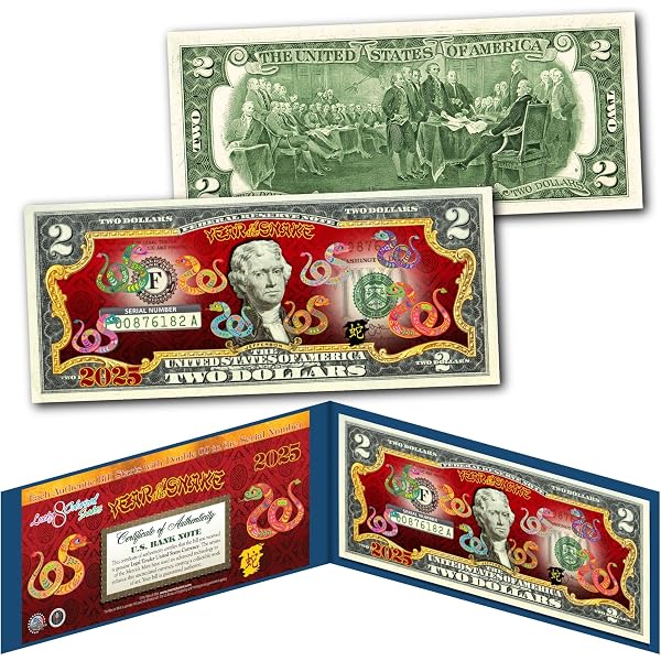 Chinese Zodiac Lucky Money Year Of The Rat Colorized $2 Bill - , New ...