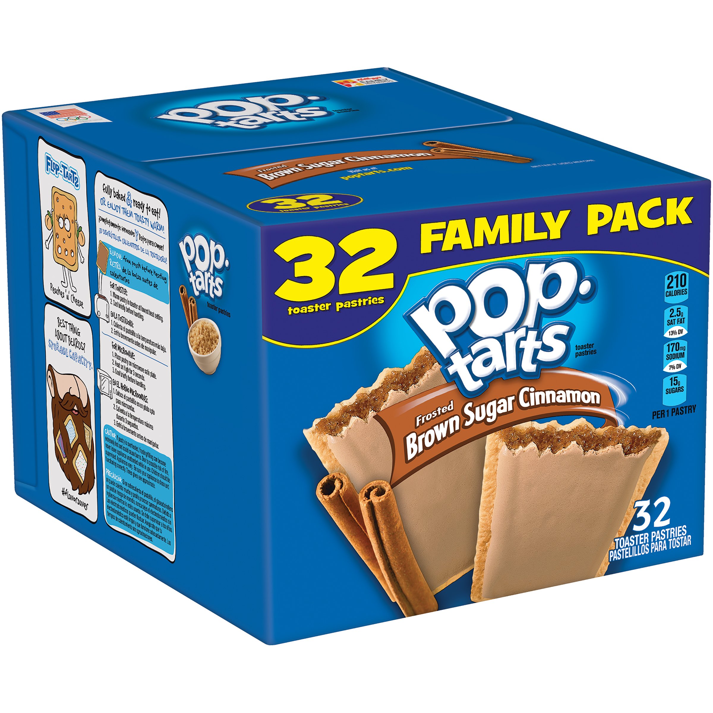 Kellogg's PopTarts Frosted Toaster Pastries, Frosted Brown Sugar
