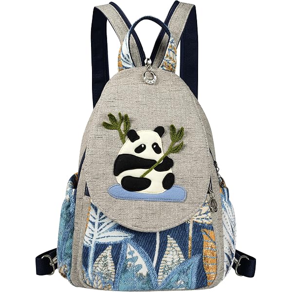 Amazon.com | HUANGGUOSHU Hand Knit Boho Mini Backpack  display picture 3
