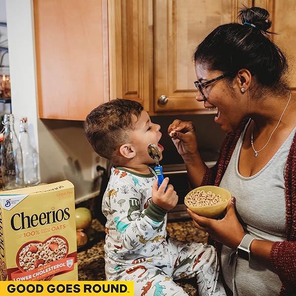 CHEERIOS WHOLE GRAIN OATS GLUTEN-FREE BREAKFAST CEREAL, 2.2 OZ POUCH (PACK OF 5)