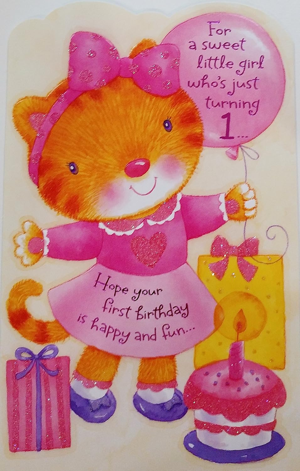For A Sweet Little Girl Who S Just Turning 1 Greeting Card Hope
