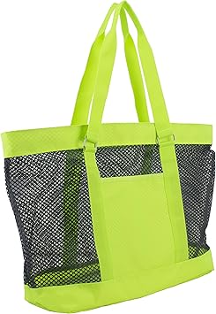 mesh tote beach bag