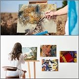 BELLE VOUS 7 Pack Primed Canvases 45 x 60 cm White Cotton Panels view 6