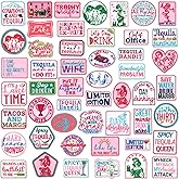 Wavwavw Funny Bar Iron on Patches 50 Pcs Embroidered Applique | Funny Colorful Multiple Styles Patches with Words, for Clothes Hats Backpacks Jackets Accessories Souvenirs Gifts